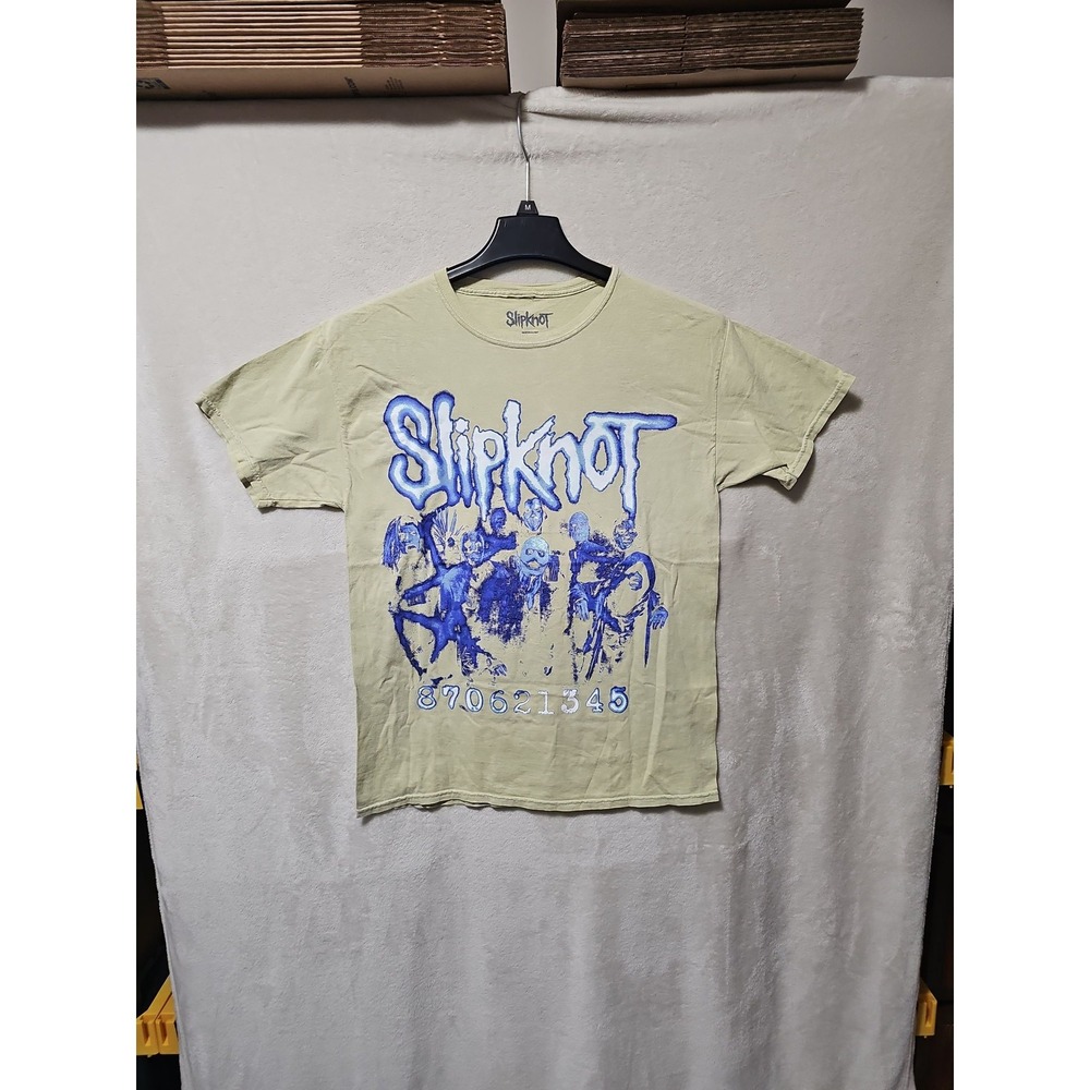 Slipknot Yellow T-Shirt Mens Metal Band Tee Unisex Medium M NWOT